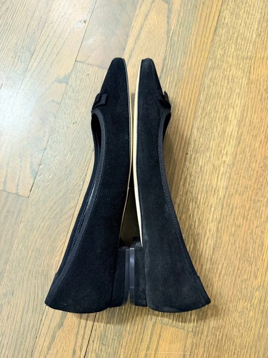 NWOB Doen Odette Ballet Flats in Kid Black Suede Women EU 38 - Picture 4 of 8